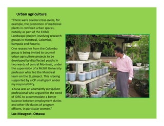 Eulogy for Chusa Ginés, CIAT Cali, May 12, 2010