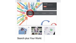 Search plus Your World.
 