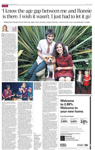 Ronnie and Sally Wood portrait for Daily Telegraph interview