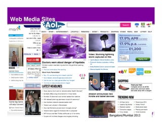 Web Media Sites




                  - 11 -   Bangalore/MumbaiConfidential
                                      Yahoo! 2013
 