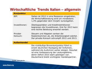 Wirtschaftliche Trends Italien – allgemein




 Quelle: www.gtai.de
 