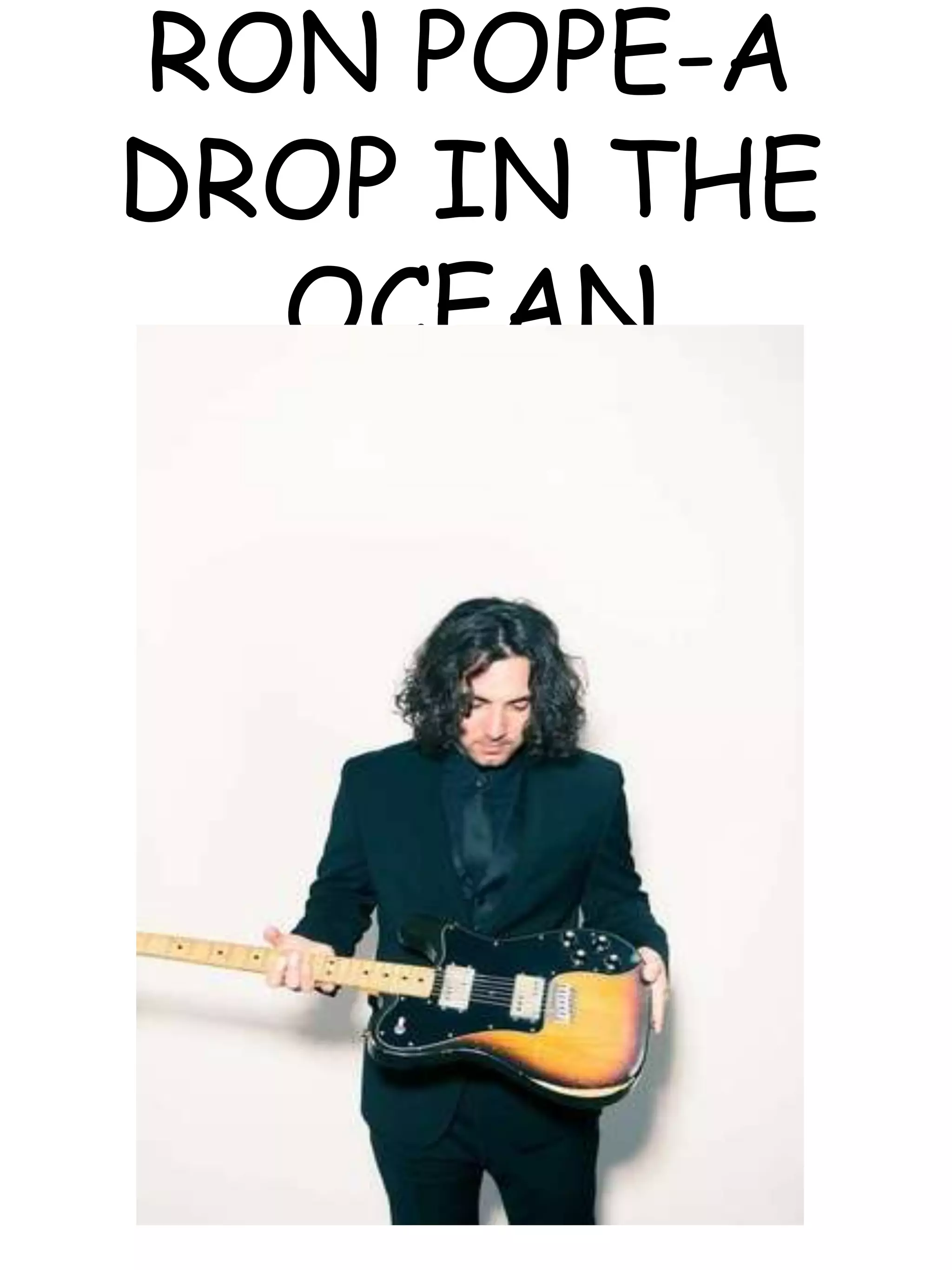 Ron Pope Drop In The Ocean übersetzung Ron Pope-A drop in the ocean | PPTX