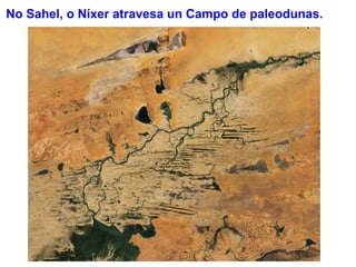 No Sahel, o Níxer atravesa un Campo de paleodunas.
 