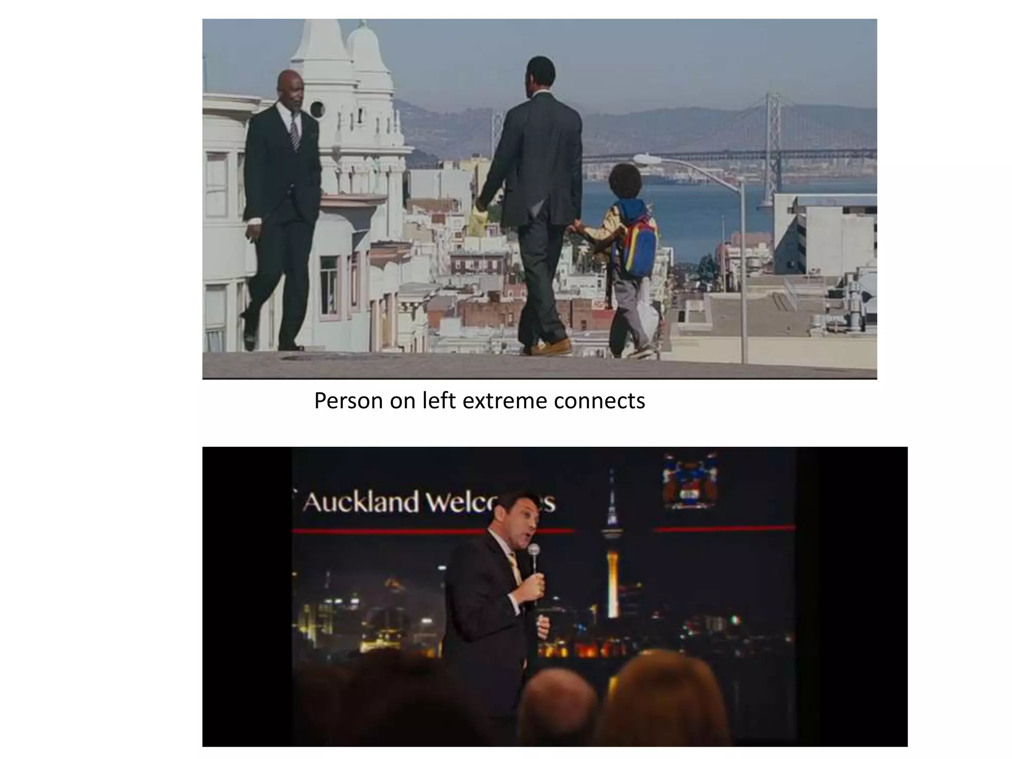 Person on left extreme connects
 