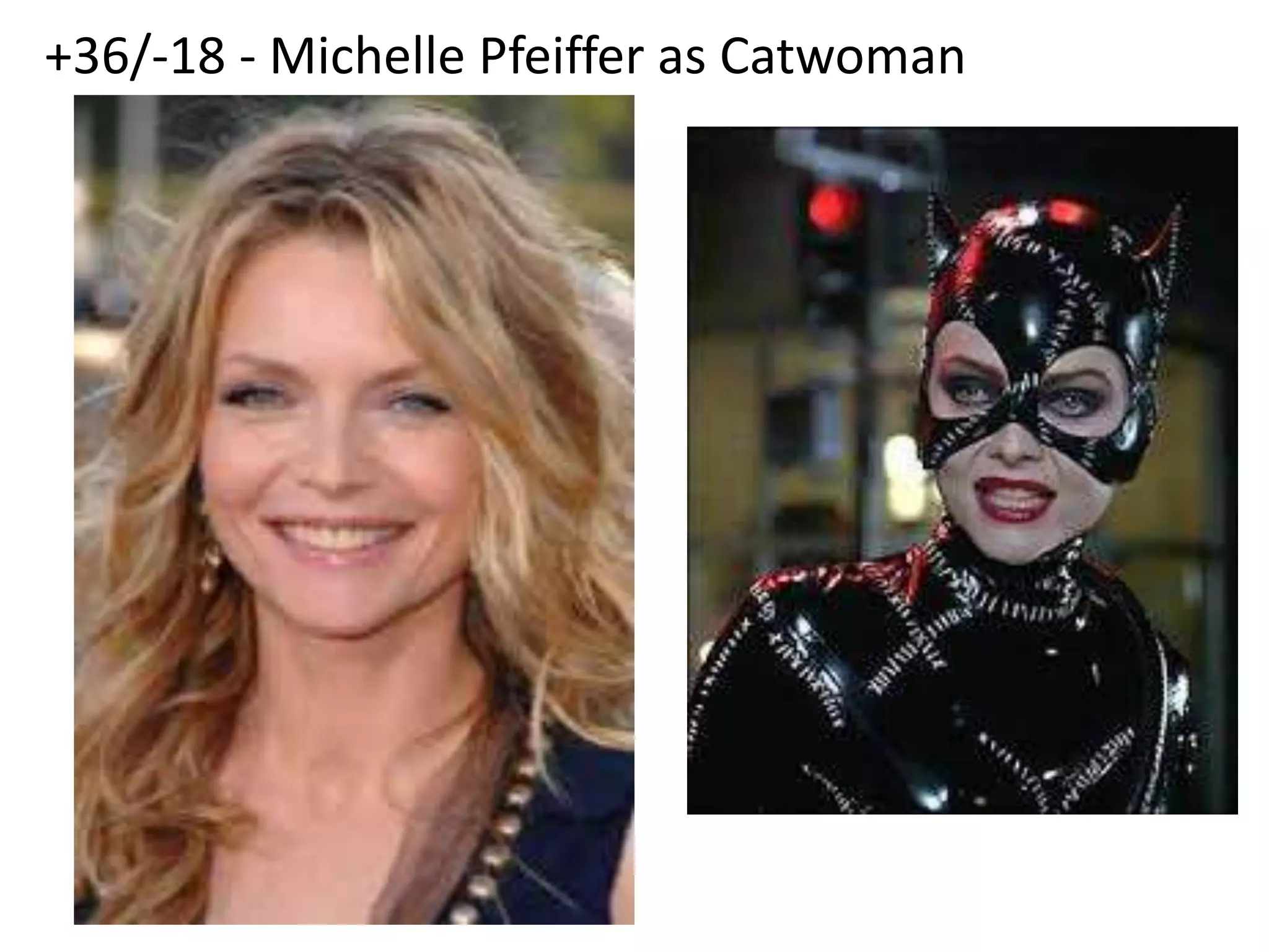 +36/-18 - Michelle Pfeiffer as Catwoman
 
