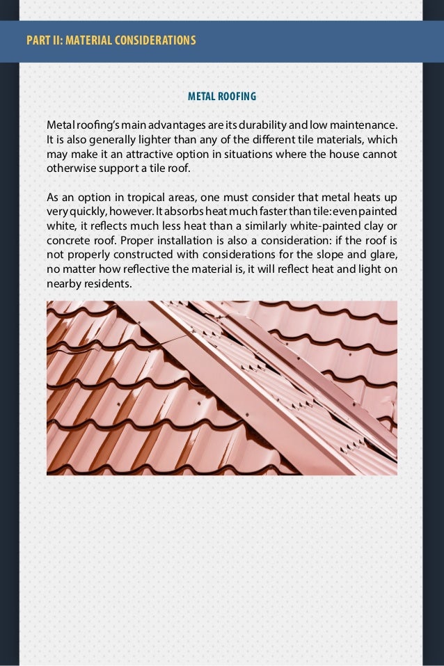 Roofing in The Tropics Picking Out The Right Roof