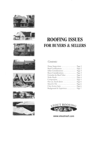 Roofing issues for buyer and sellers