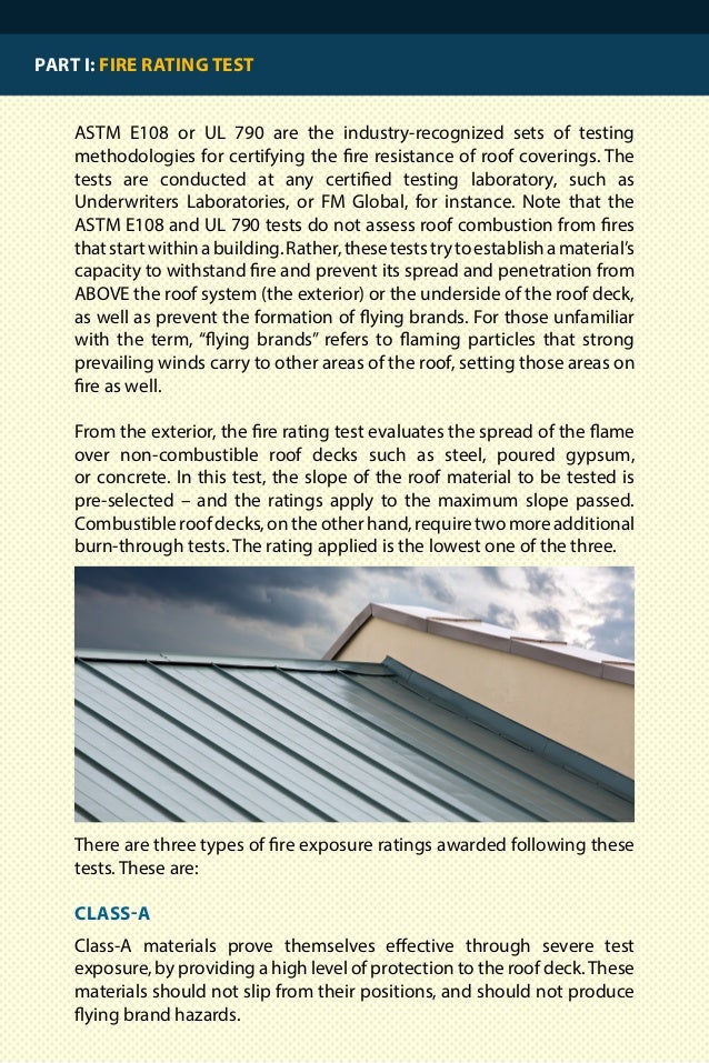 Roofing Materials With The Best Fire Ratings