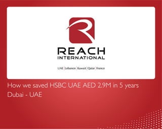 How we saved HSBC UAE AED 2.9M in 5 years
Dubai - UAE
 