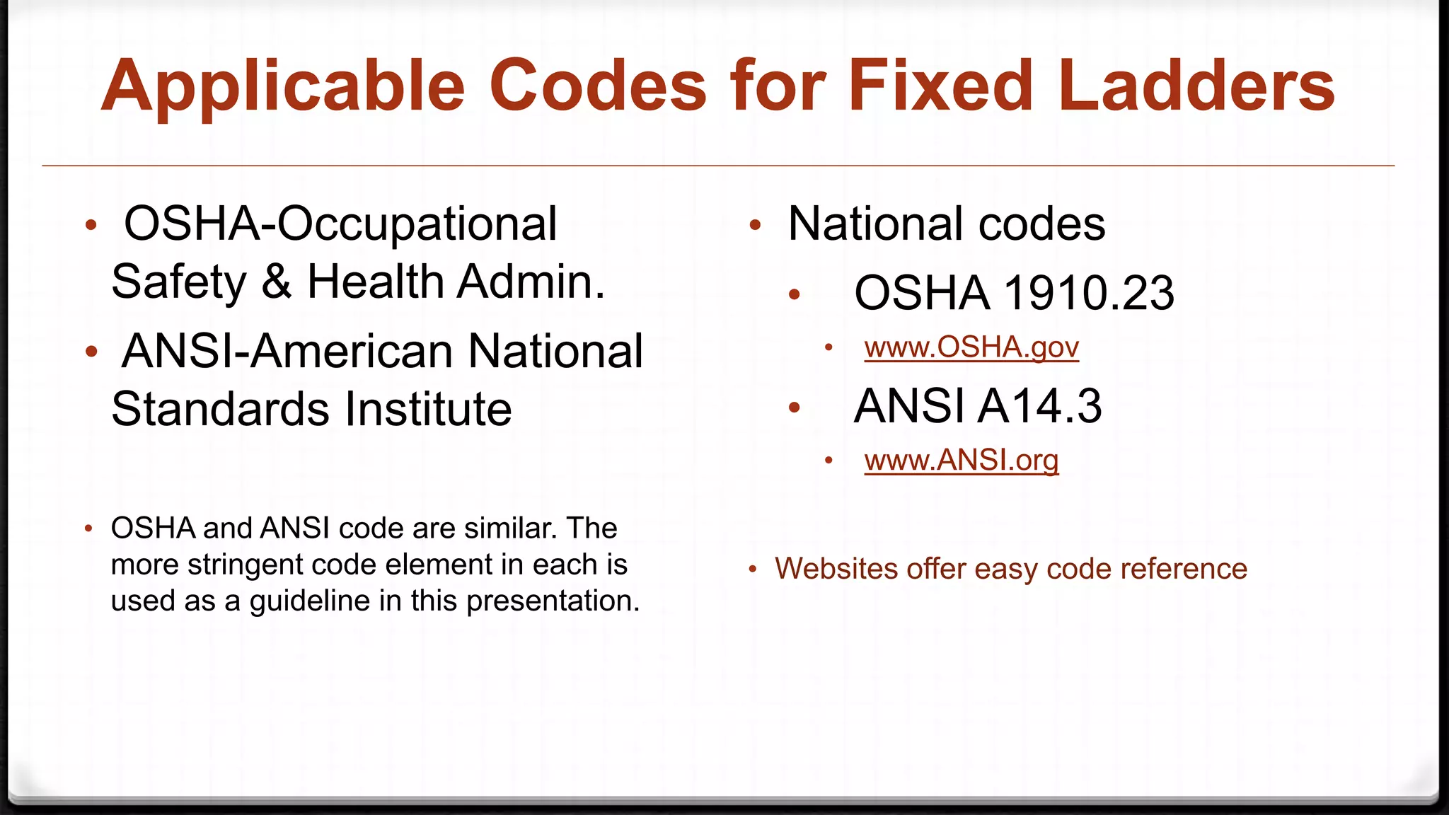 Rooftop Ladders Slide Share | PPTX