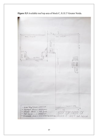 37
Figure 5.5 Available roof top area of block C, S.I.E.T Greater Noida.
 