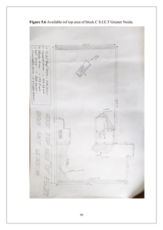 39
Figure 5.6 Available rof top area of block C S.I.E.T Greater Noida.
 