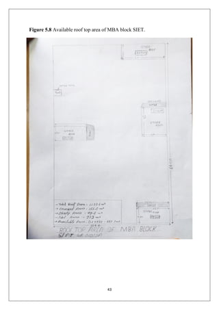 43
Figure 5.8 Available roof top area of MBA block SIET.
 