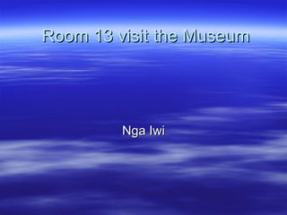 Room 13 visit the Museum Nga Iwi 