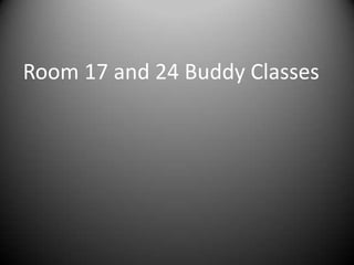 Room 17 and 24 Buddy Classes 
