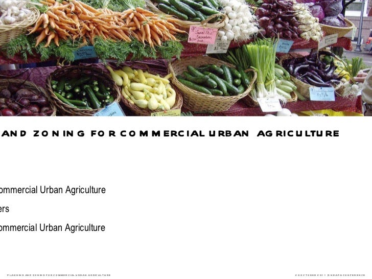 Planning and Zoning for Commercial Urban Agriculture