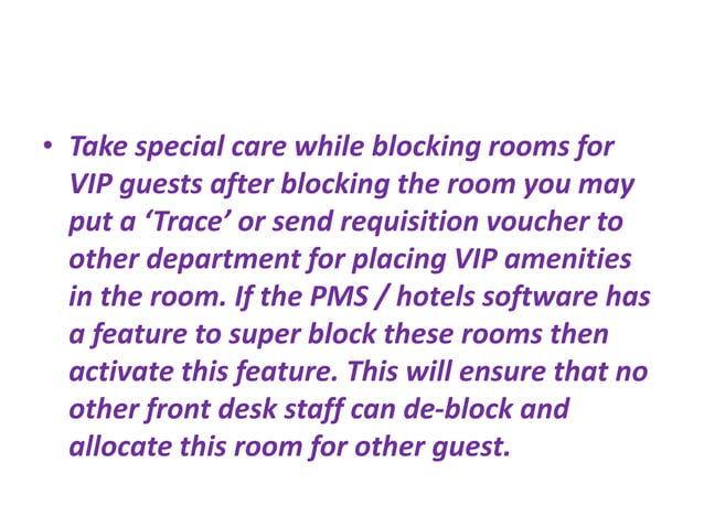 Room Allocation In Hospitality Industry And Catering Management | PPTX ...