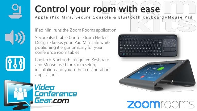 Zoom Rooms Kit Featuring The Logitech Brio And Revolabs Uc Flx500