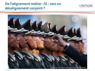 © Arismore 16
De l’alignement métier –SI : vers un
désalignement conjoint ?
http://www.francetvinfo.fr/image/74vvngj7s-6578/908/624/2154646.jpg
 