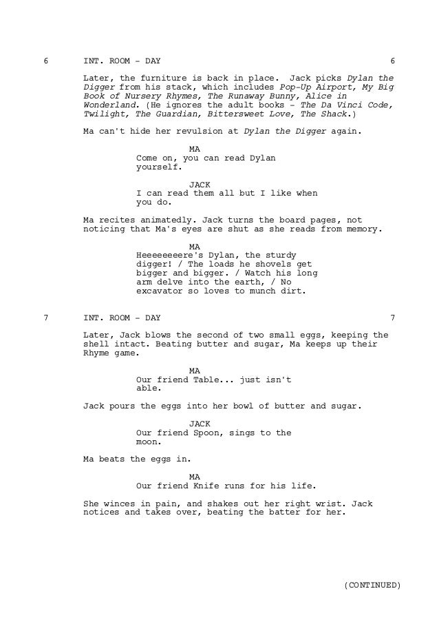 Original Room Script