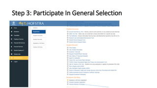 Selection Room Example General Selection - Room Selection 2018 | PPTX