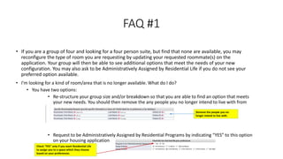 Selection Room Example General Selection - Room Selection 2018 | PPTX