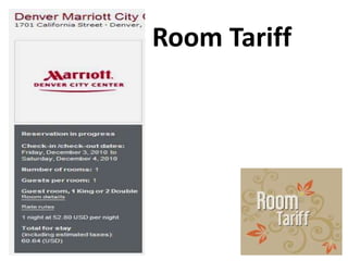 Room Tariff
 