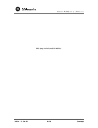 Millenium™ RO System by GE Osmonics




                     This page intentionally left blank.




14693e - 31 Mar 03                 6 - 16                                 Drawings
 