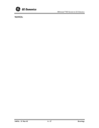 Millenium™ RO System by GE Osmonics


NOTES:




14693e - 31 Mar 03   6 - 17                             Drawings
 