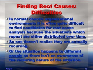 Root  Cause  Analysis
