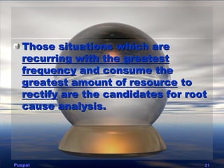 Root  Cause  Analysis