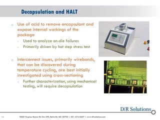 Root Cause Analysis of HALT Failures | PDF