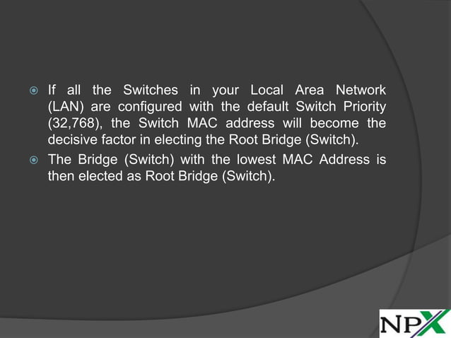 Root Bridge Or Root Switch | PPTX | Computer Networking | Computing