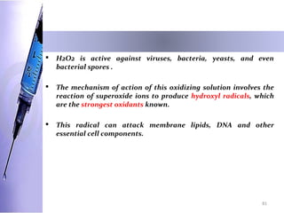 H2o2 Irrigant Root canal irrigants and devices | PPT