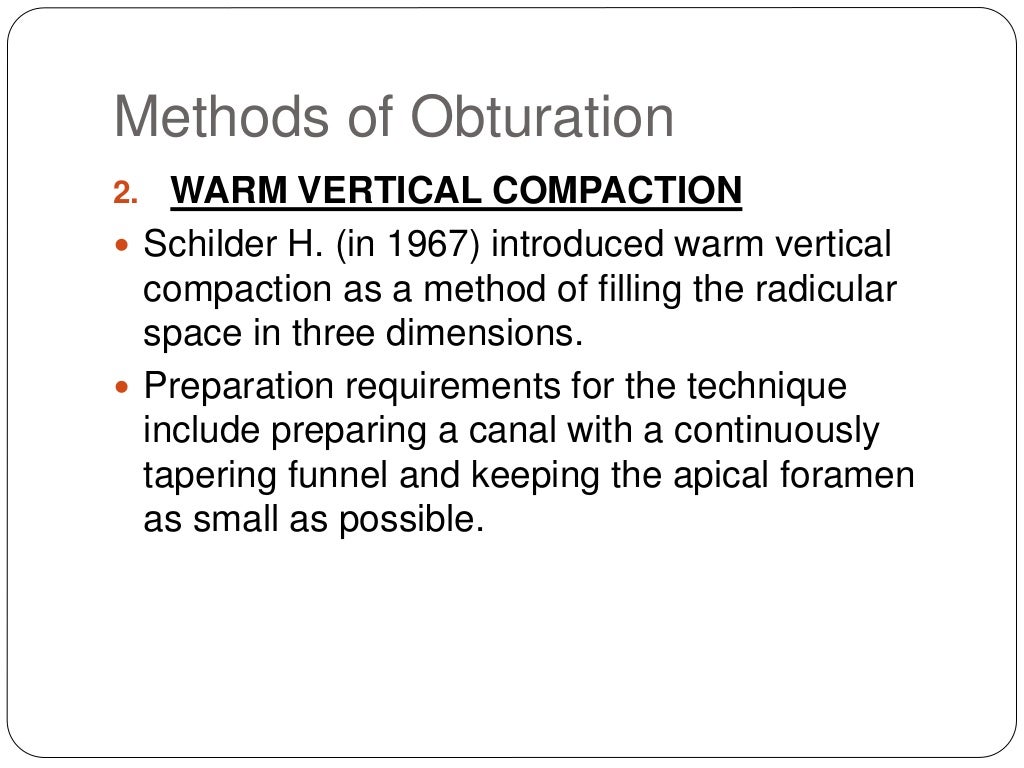 Root canal obturation timing materials and techniques