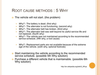 Root cause analysis | PPTX