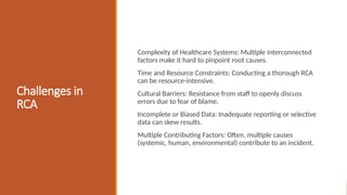 Root cause analysis (Fundamentals of health care quality and patient ...