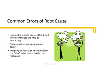 Root Cause Analysis - RCA Training Module | PDF