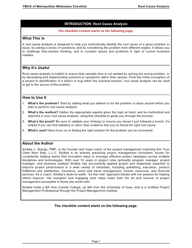 rootcauseanalysischecklist