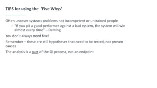 The Root Cause Analysis in Quality Improvement | PPTX