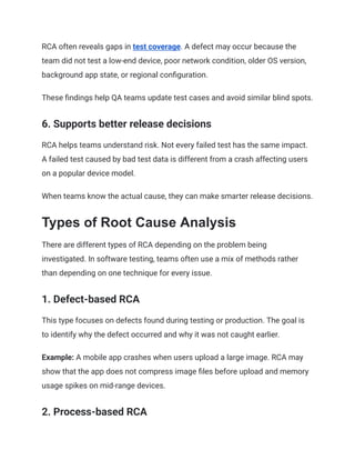 Root Cause Analysis in Software Testing_ A Complete Guide | PDF