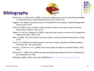 Bibliography <ul><li>Boukendour, S., & Brissaud, D. (2005). A phenomenological taxonomy for systemizing knowledge on nonco...