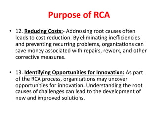 ROOT CAUSE ANALYSIS PowerPoint Presentation | PPTX