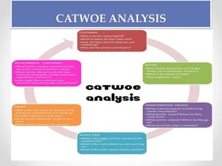 CATWOE ANALYSIS
 