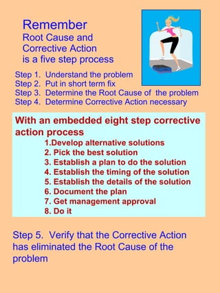 Root Cause And Corrective Action Workshop Cinci Asq 2009 | PPT
