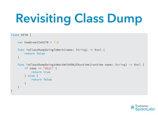 Revisiting Class Dump
 