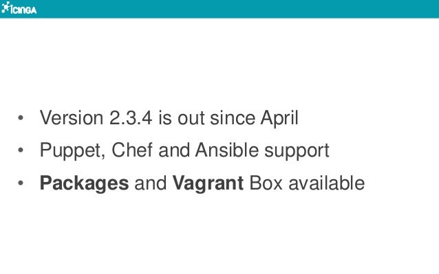 package no available ansible Icinga over  Nagios Why 2015  favour Rootconf