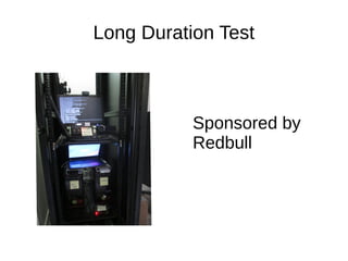 Long Duration Test
Sponsored by
Redbull
 