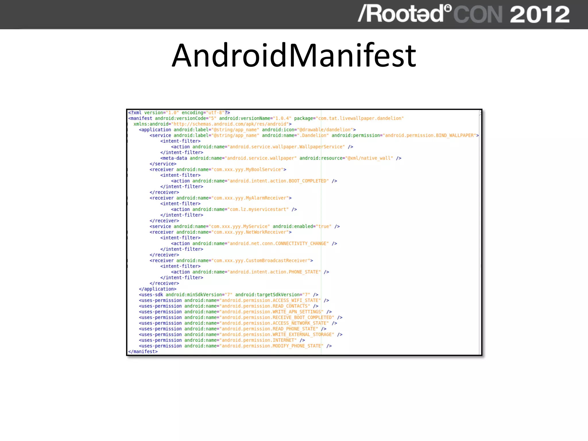 AndroidManifest
 